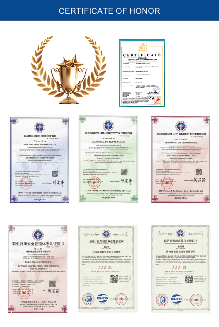 Сертификат станка для резки с двойной головкой